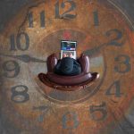 Time Management - brown analog clock