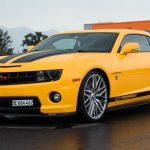 Sports Car - yellow Chevrolet coupe close-up photography