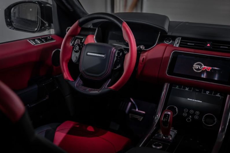 Car Accessories - red and black steering wheel