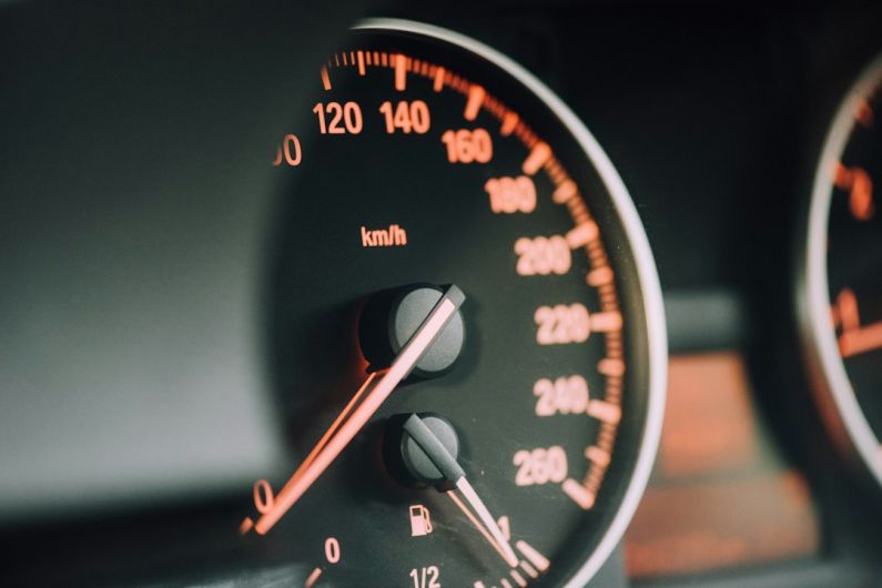 Electric Hybrid Car - closeup photo of black analog speedometer