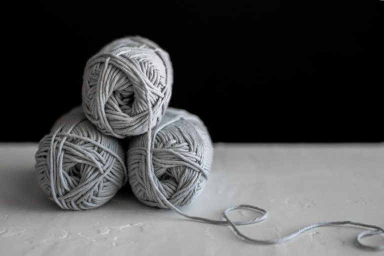 Yarn Needles - three yarns on table