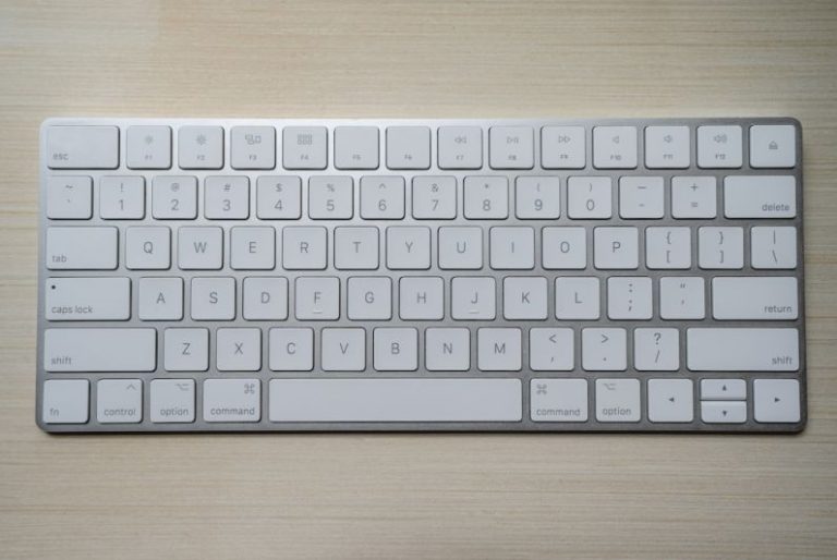 Computer Parts - silver and white computer keyboard